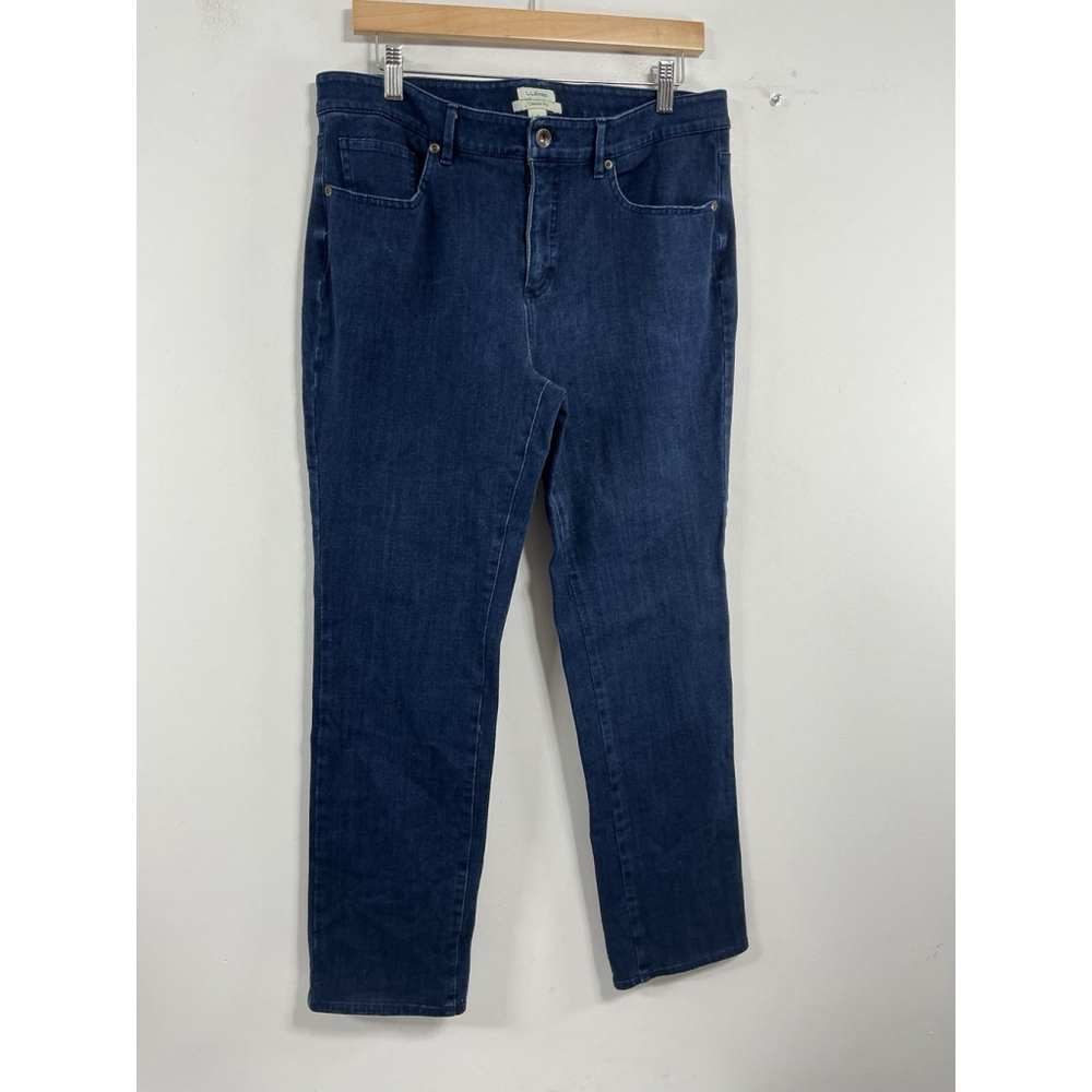Womans LL Bean Classic Fit Blue Jeans 12 P